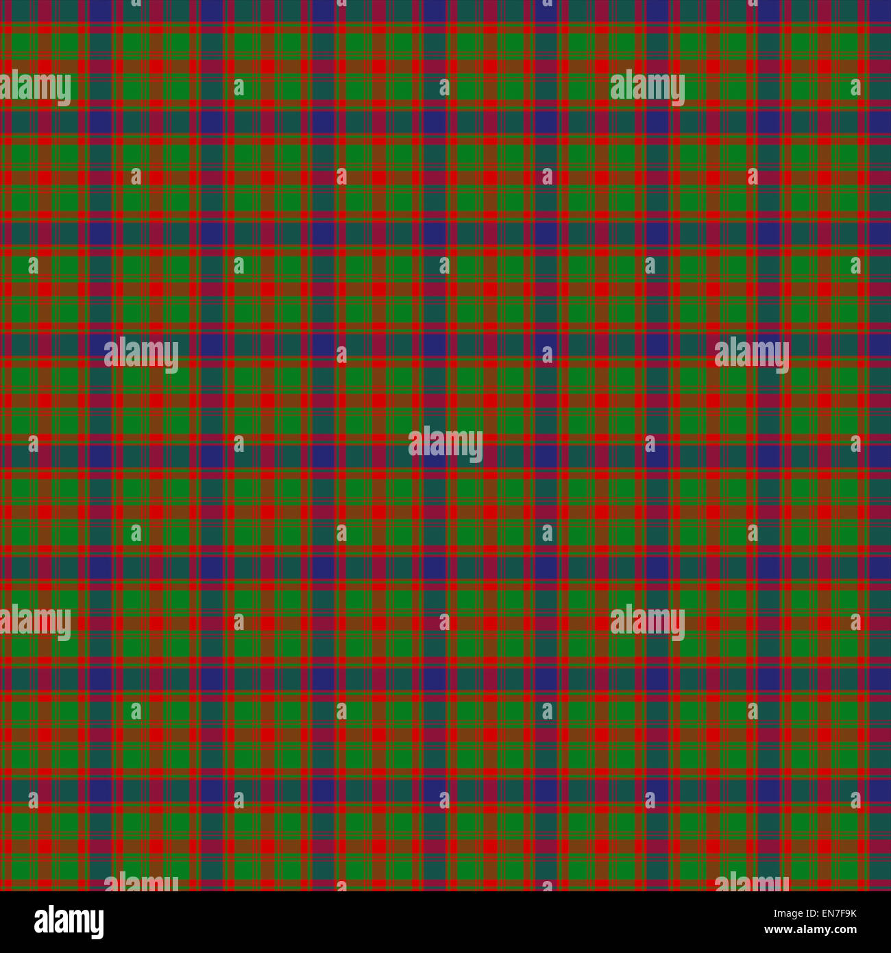 A seamless patterned tile of the Nithsdale District tartan. Stock Photo