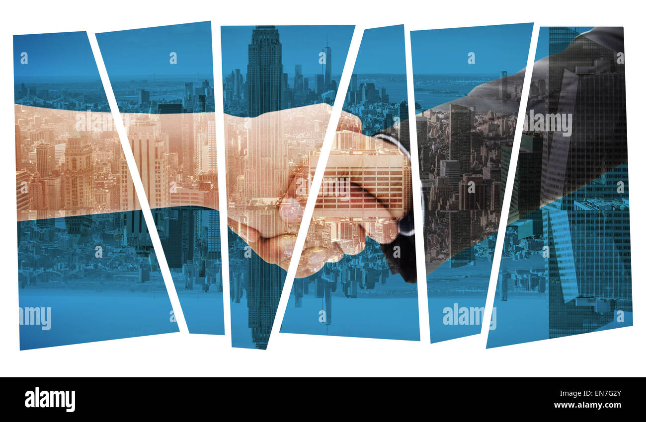 Company handshake Cut Out Stock Images & Pictures - Alamy