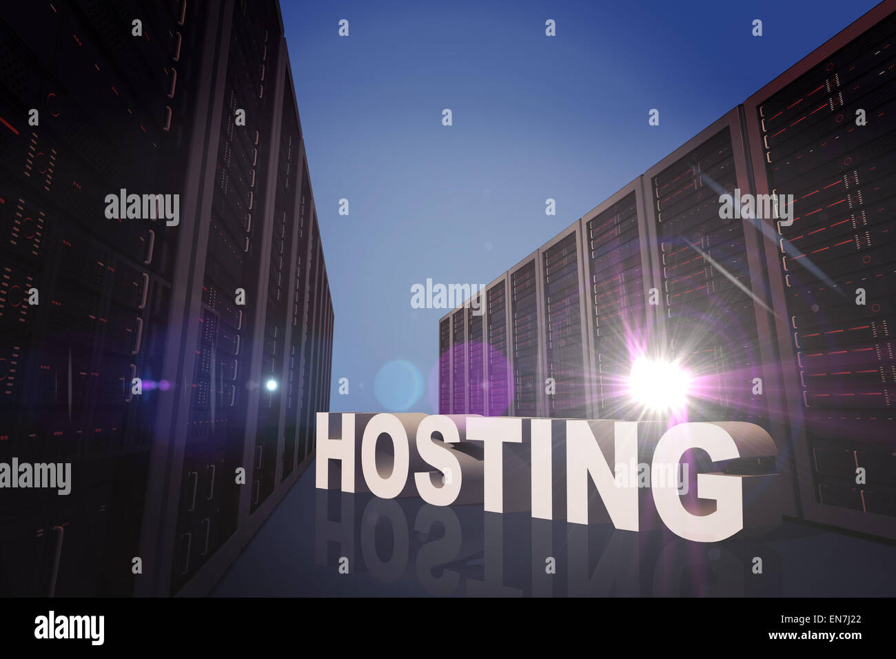 Composite image of hosting Stock Photo