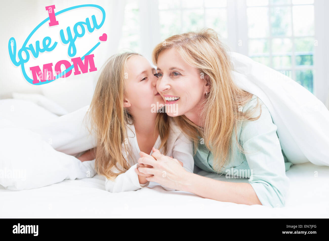 Composite image of mothers day greeting Stock Photo