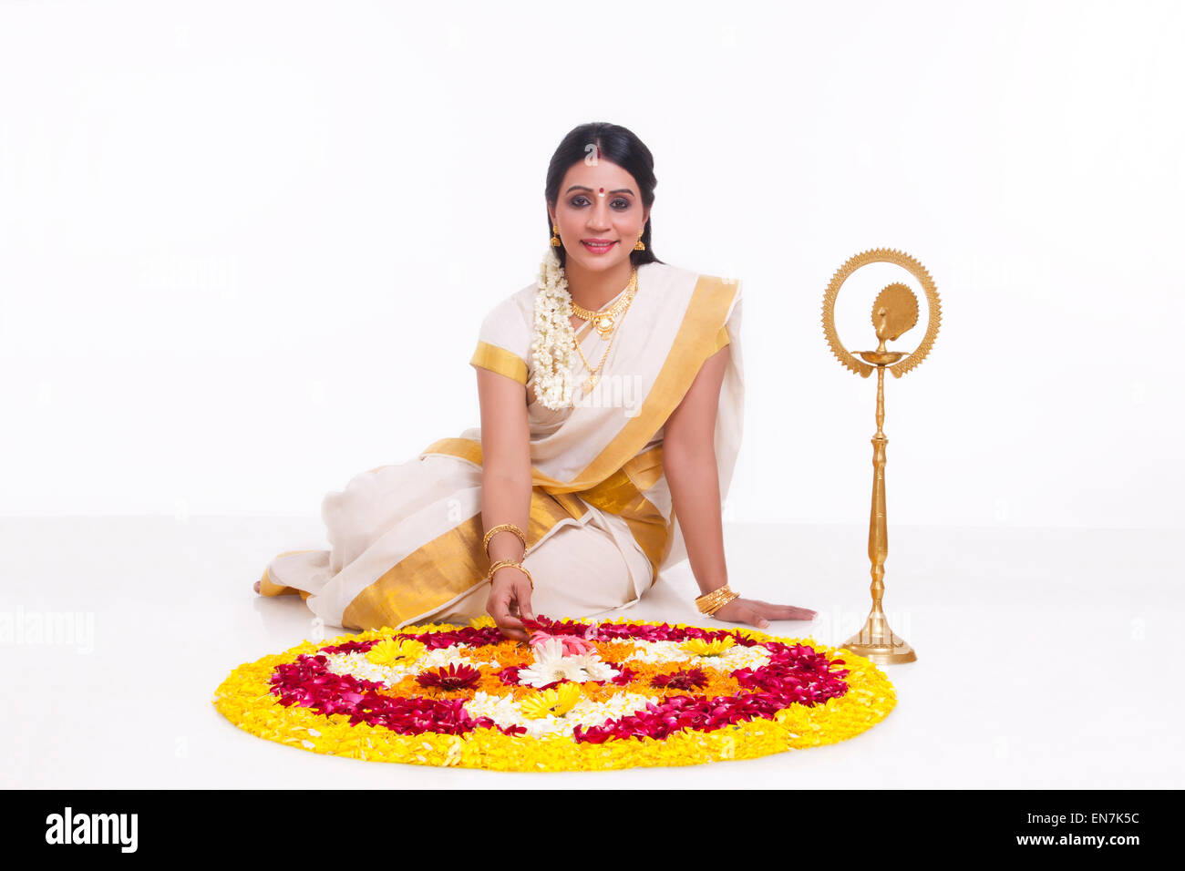 Portrait of a South Indian woman Stock Photo - Alamy