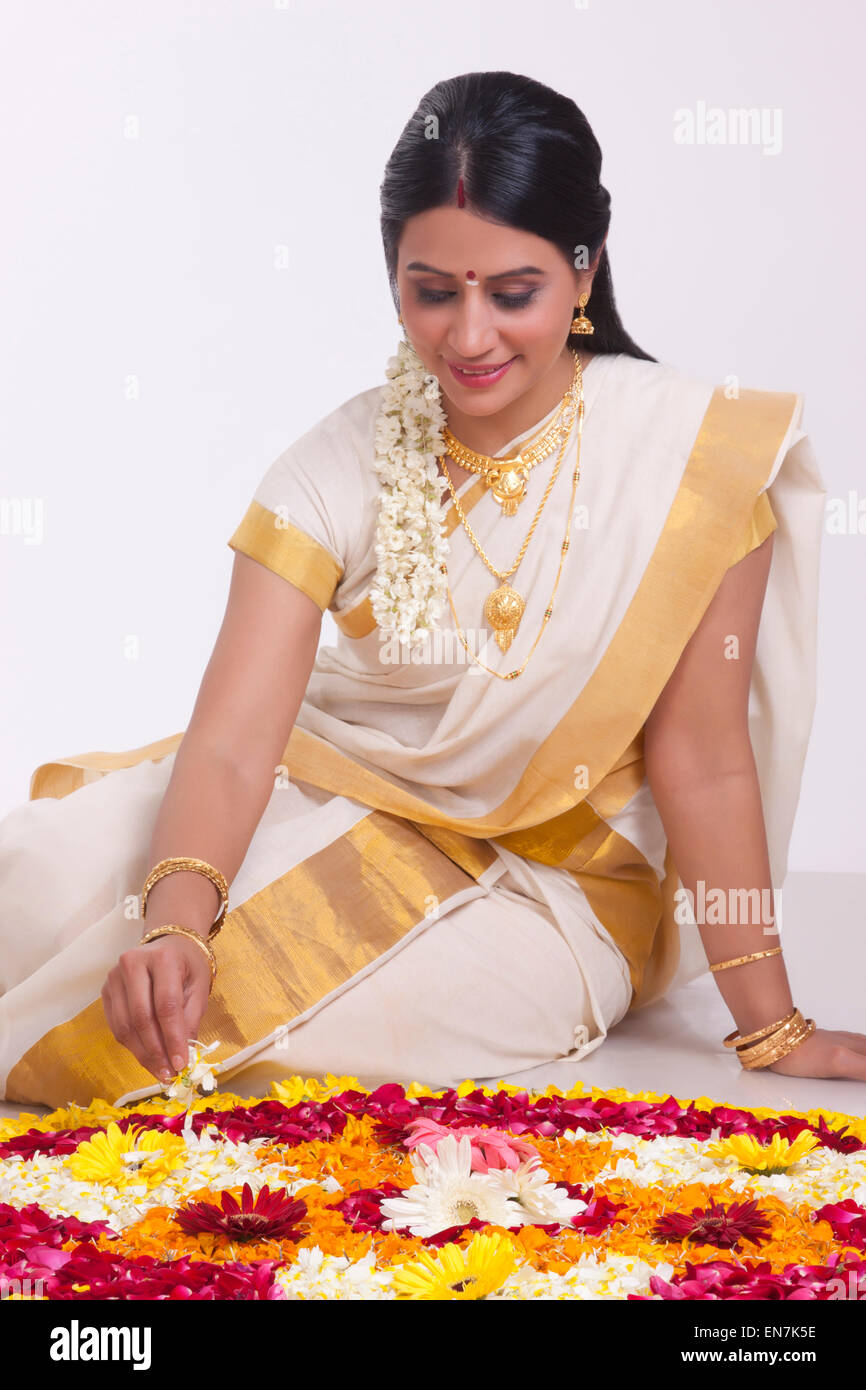 Portrait of a South Indian woman Stock Photo - Alamy