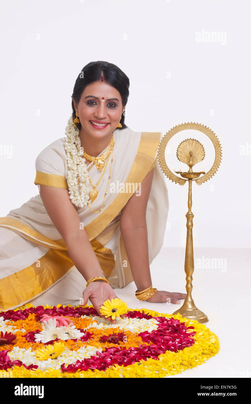 Portrait of a South Indian woman Stock Photo - Alamy