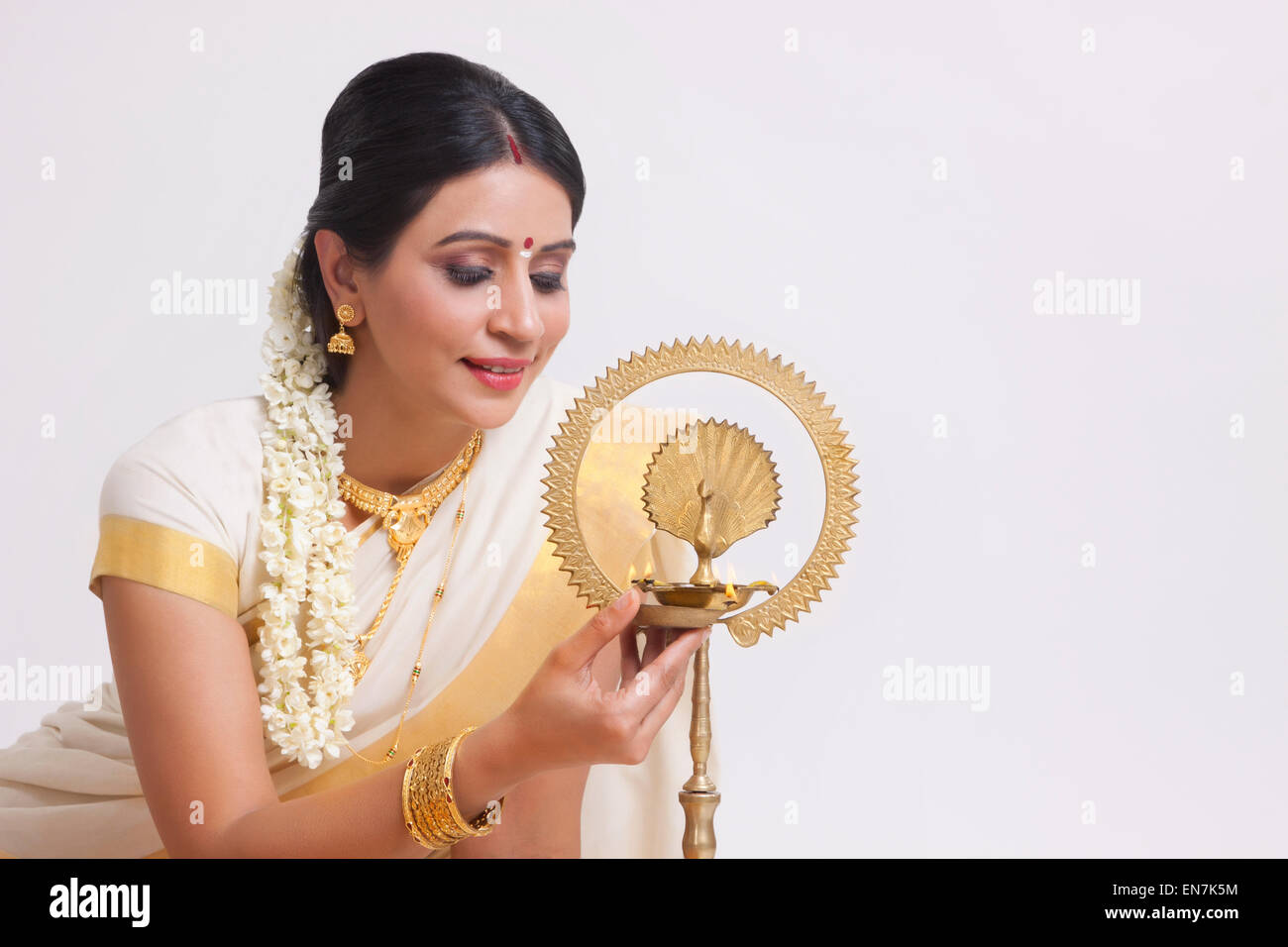 Portrait of a South Indian woman Stock Photo - Alamy