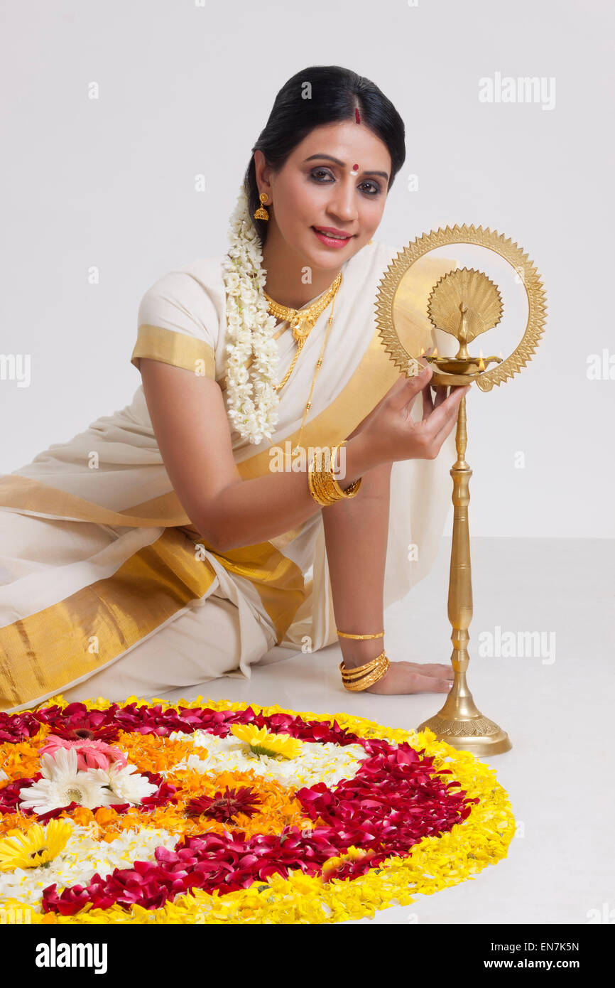 Portrait of a South Indian woman Stock Photo - Alamy