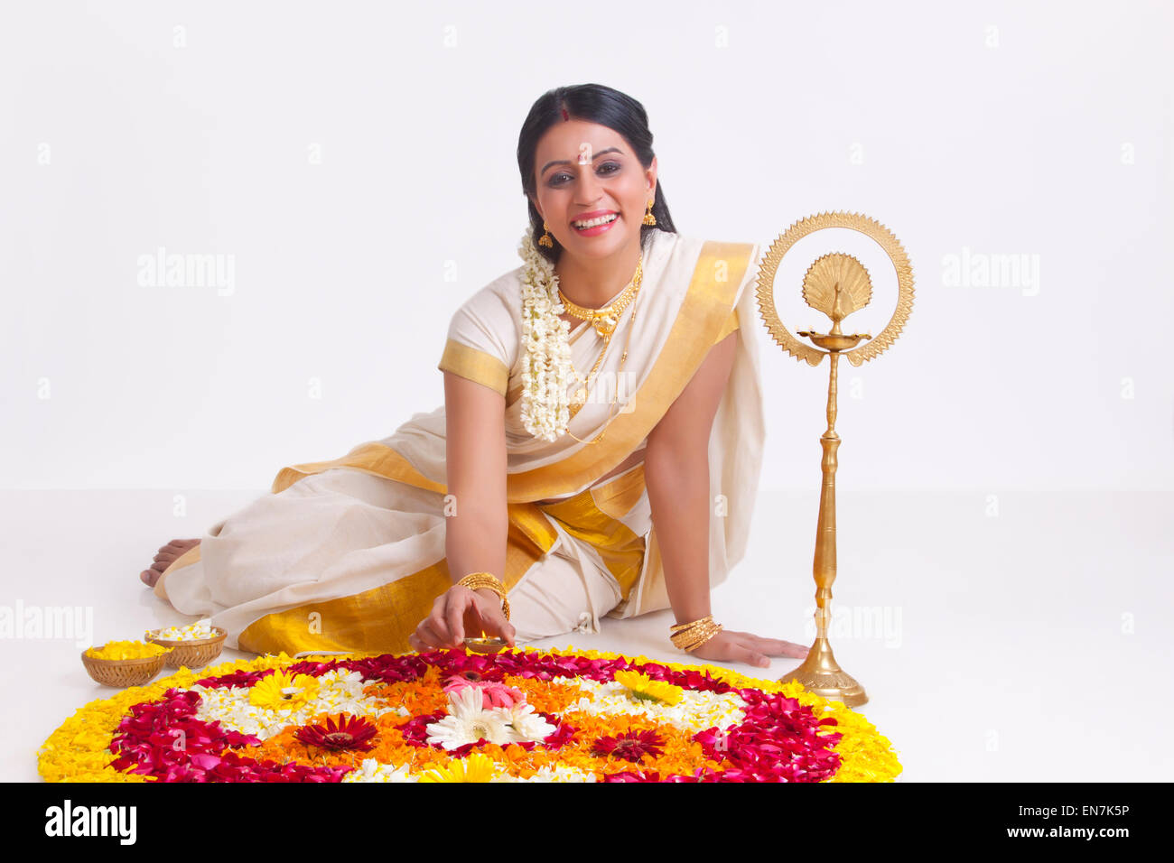 Portrait of a South Indian woman Stock Photo - Alamy