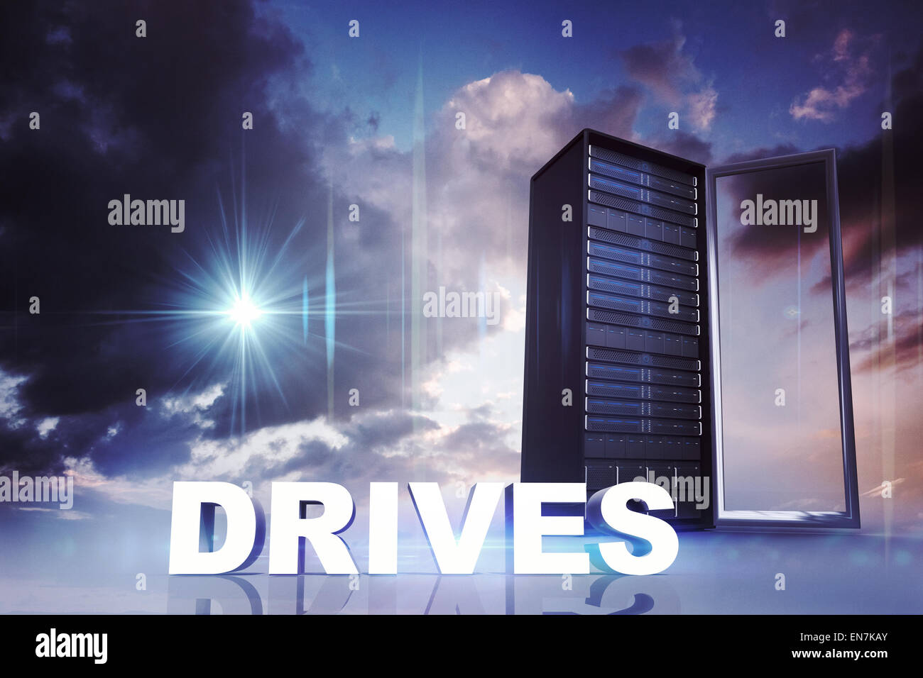 Composite image of drives Stock Photo