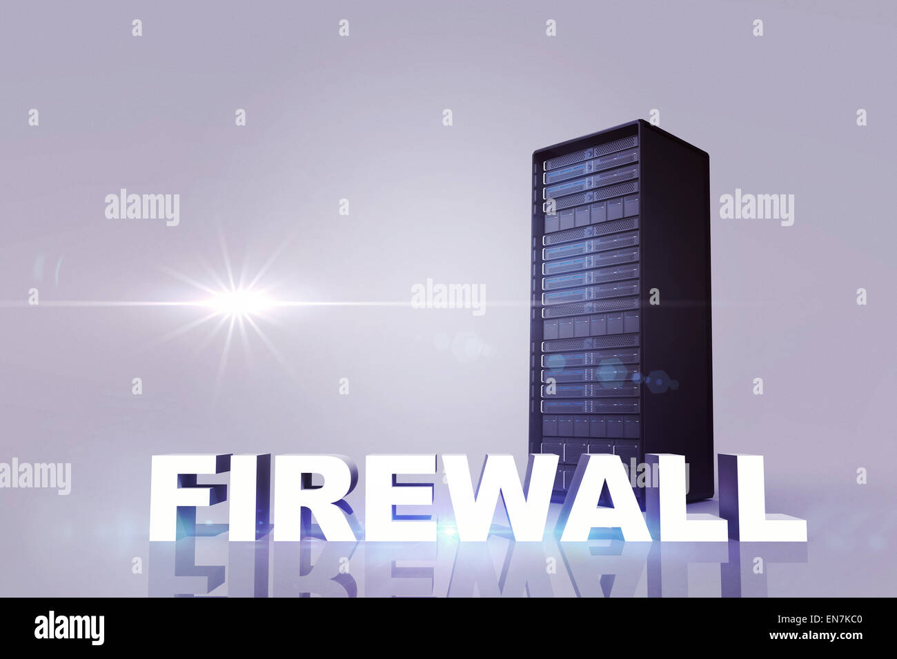 Composite image of firewall Stock Photo