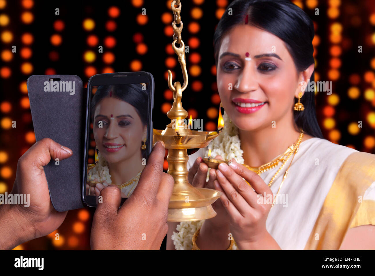 Portrait of a South Indian woman Stock Photo - Alamy