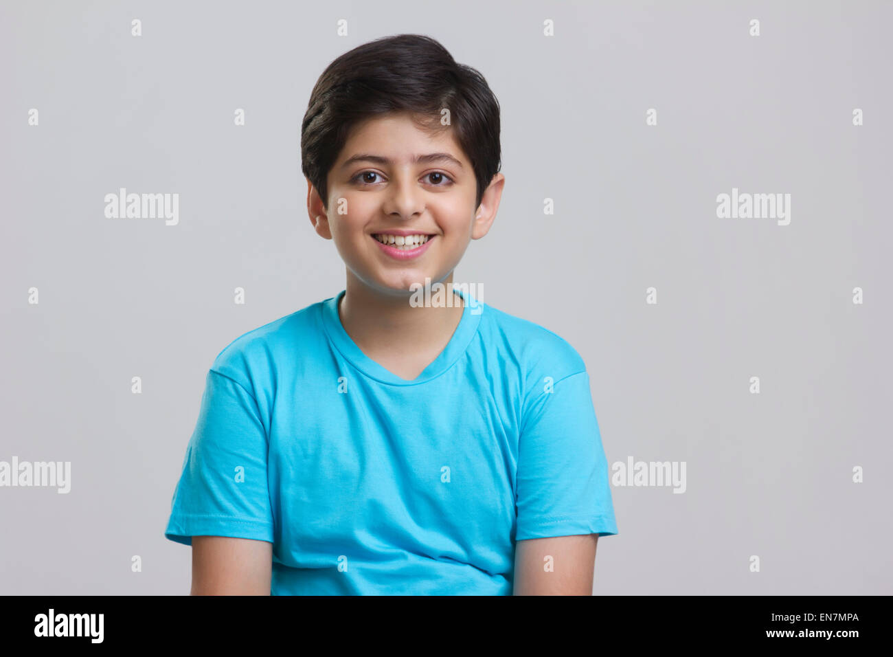 Indian boy smiling 11 12 years hi-res stock photography and images - Alamy