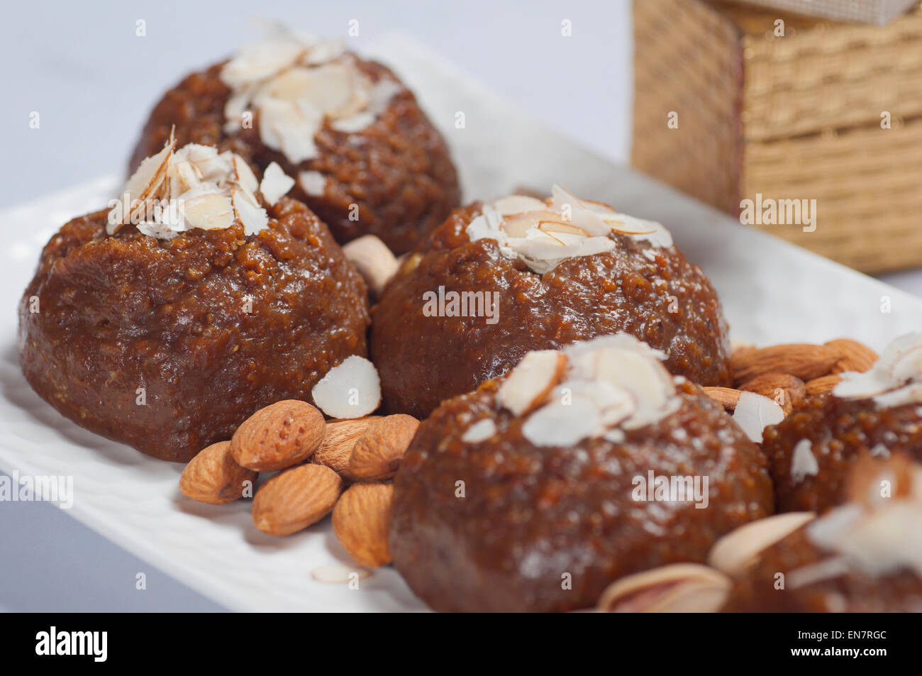 Closeup of habshi halwa Stock Photo Alamy