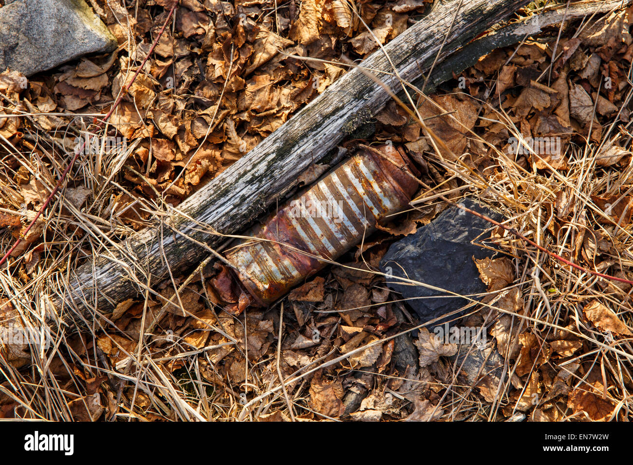 Spray paint can near Graffiti Highway in Centralia, PA where a mine