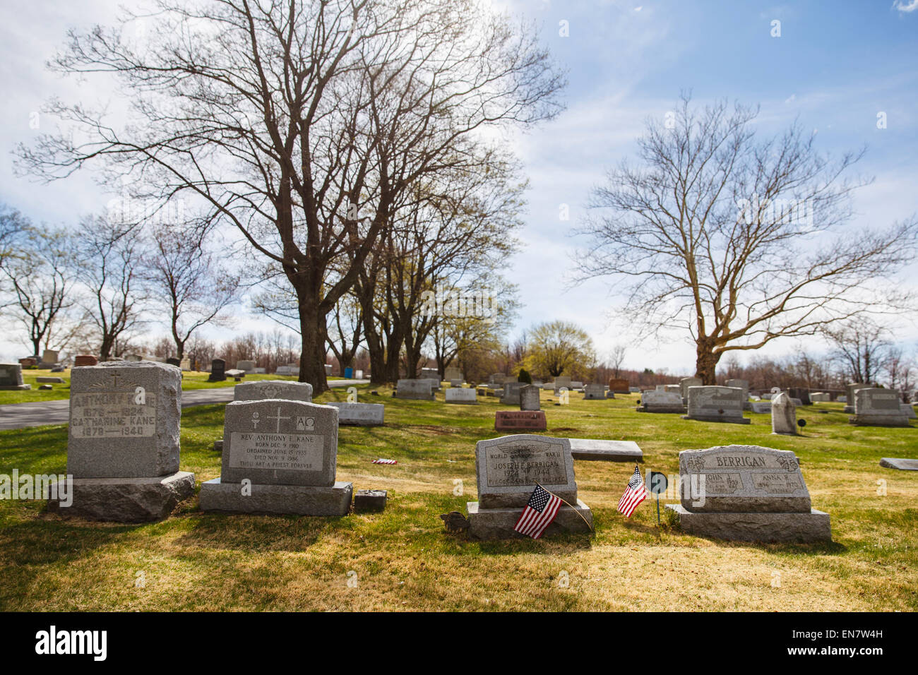 St. Ignatius Cemetery in Centralia, Pennsylvania where a mine fire that