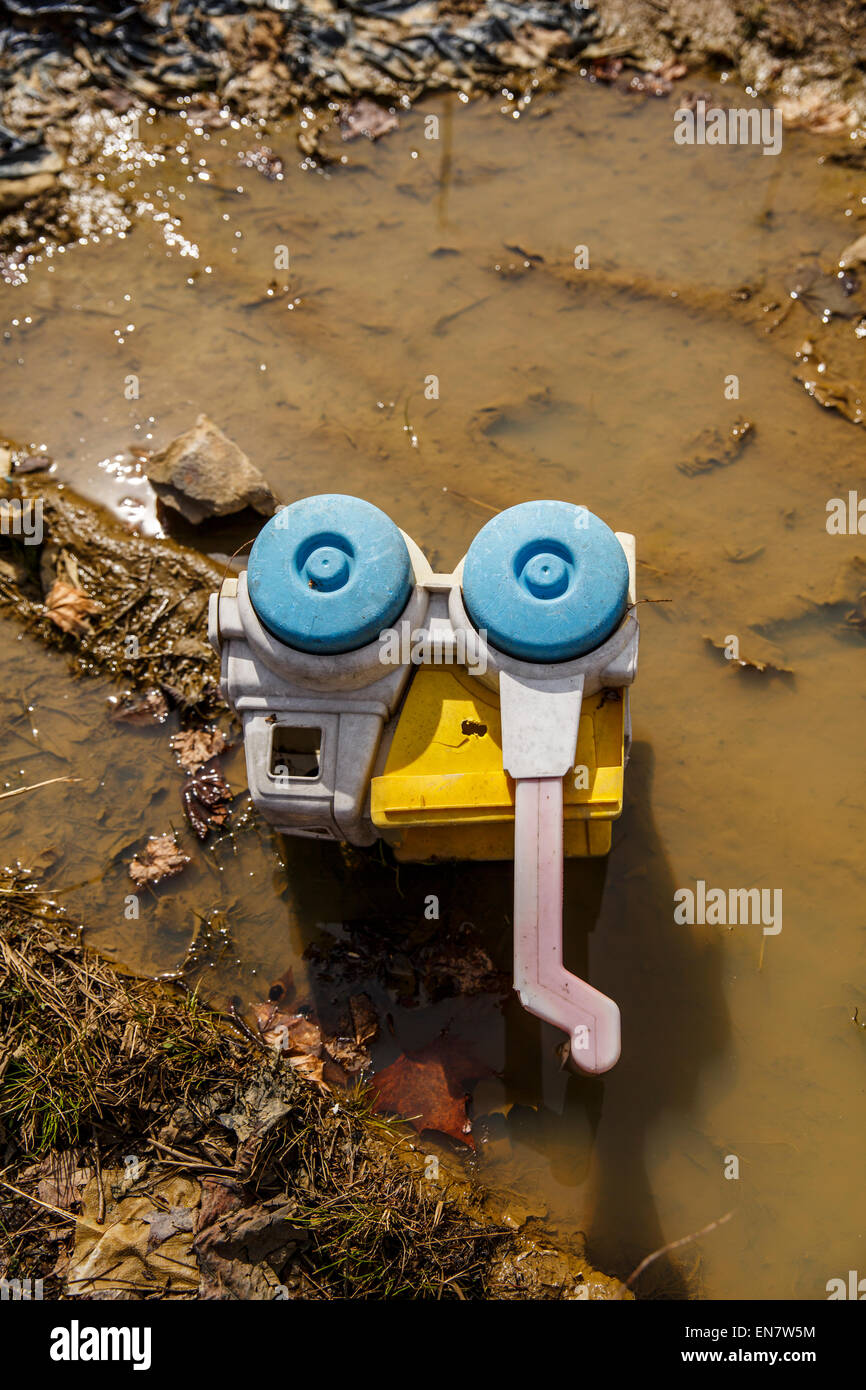 Abandoned toys in Centralia, Pennsylvania where a mine fire that began