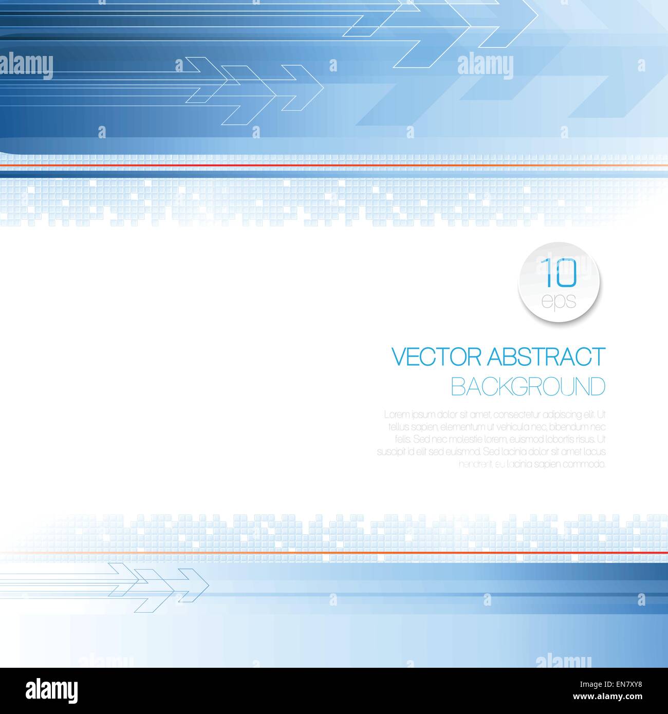Vector abstract technology background with lines and arrow. EPS 10 ...