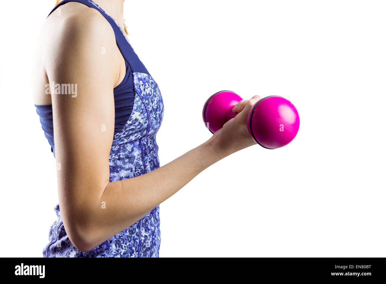 Pink dumbbell hi-res stock photography and images - Alamy
