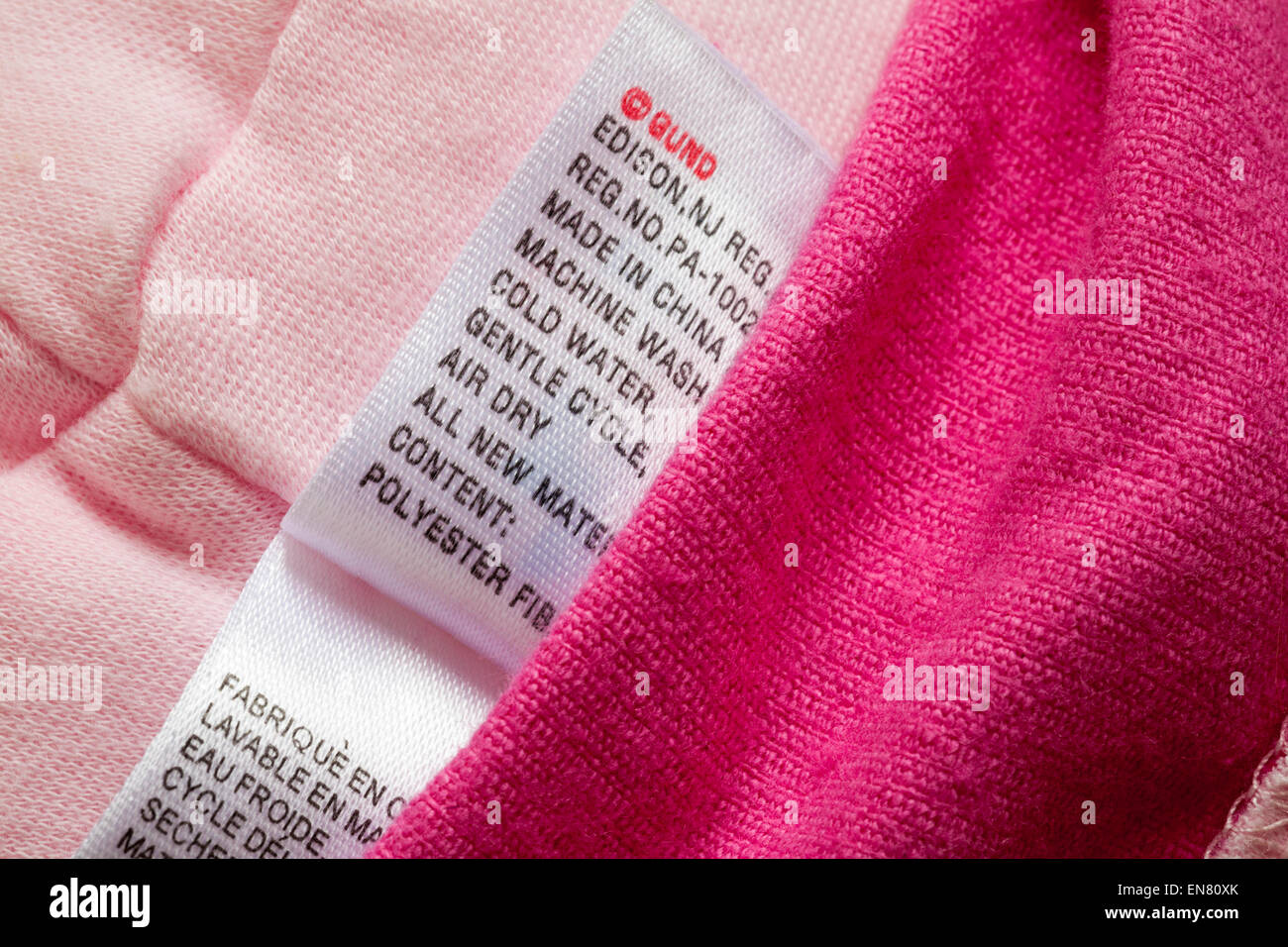 Label in soft toy hi-res stock photography and images - Alamy