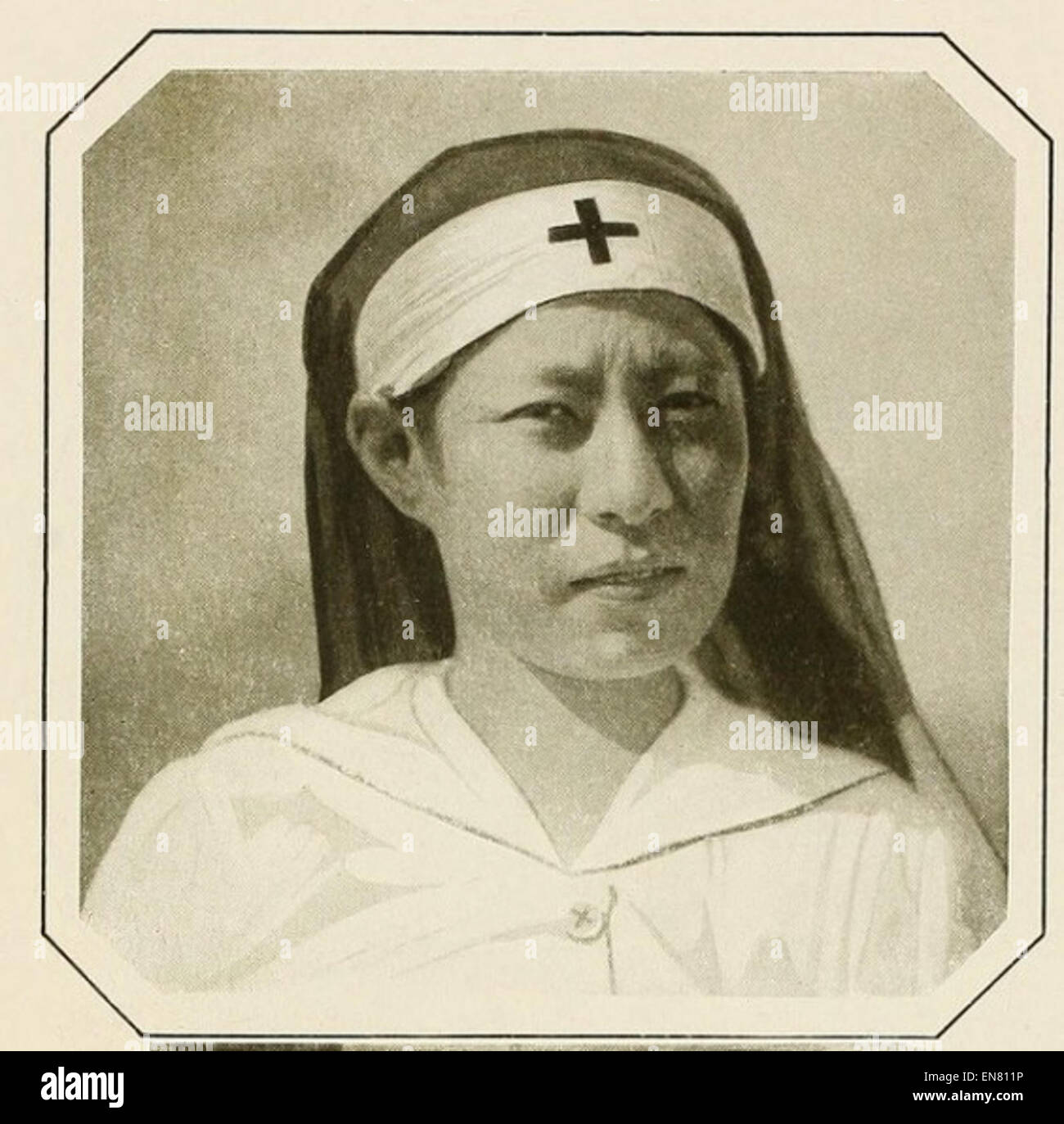 (1919) pic17 - Japanese Red Cross Nurse Stock Photo