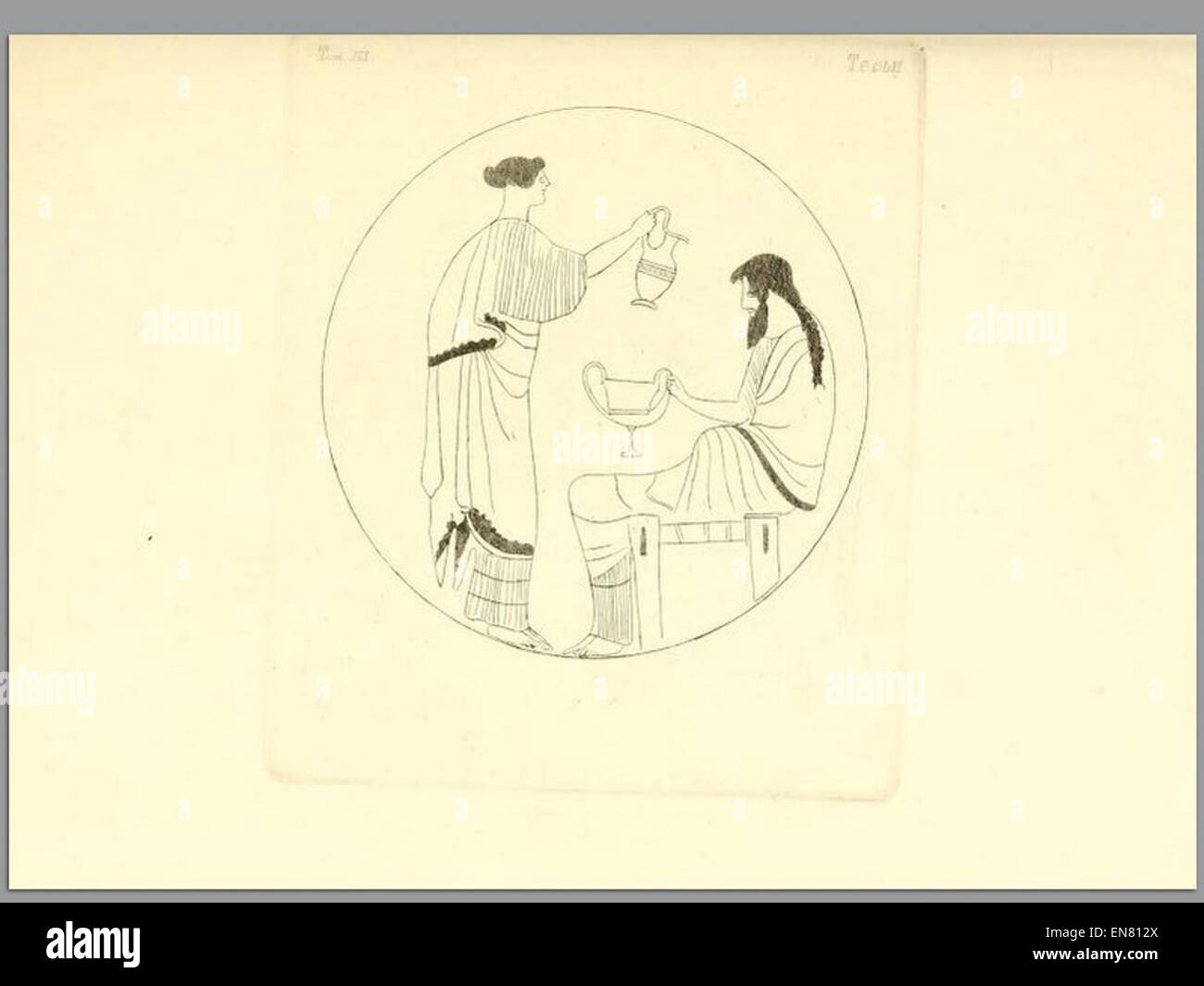 INGHIRAMI(1835) Pitture di vasi fittili Vol3 T252 Stock Photo