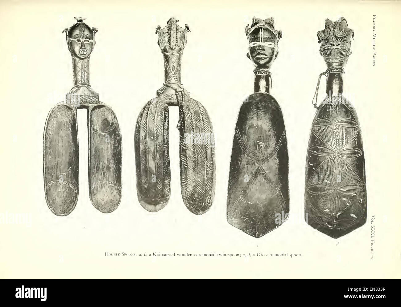 SCHWAB(1947) Fig. 070 Double spoons Stock Photo Alamy