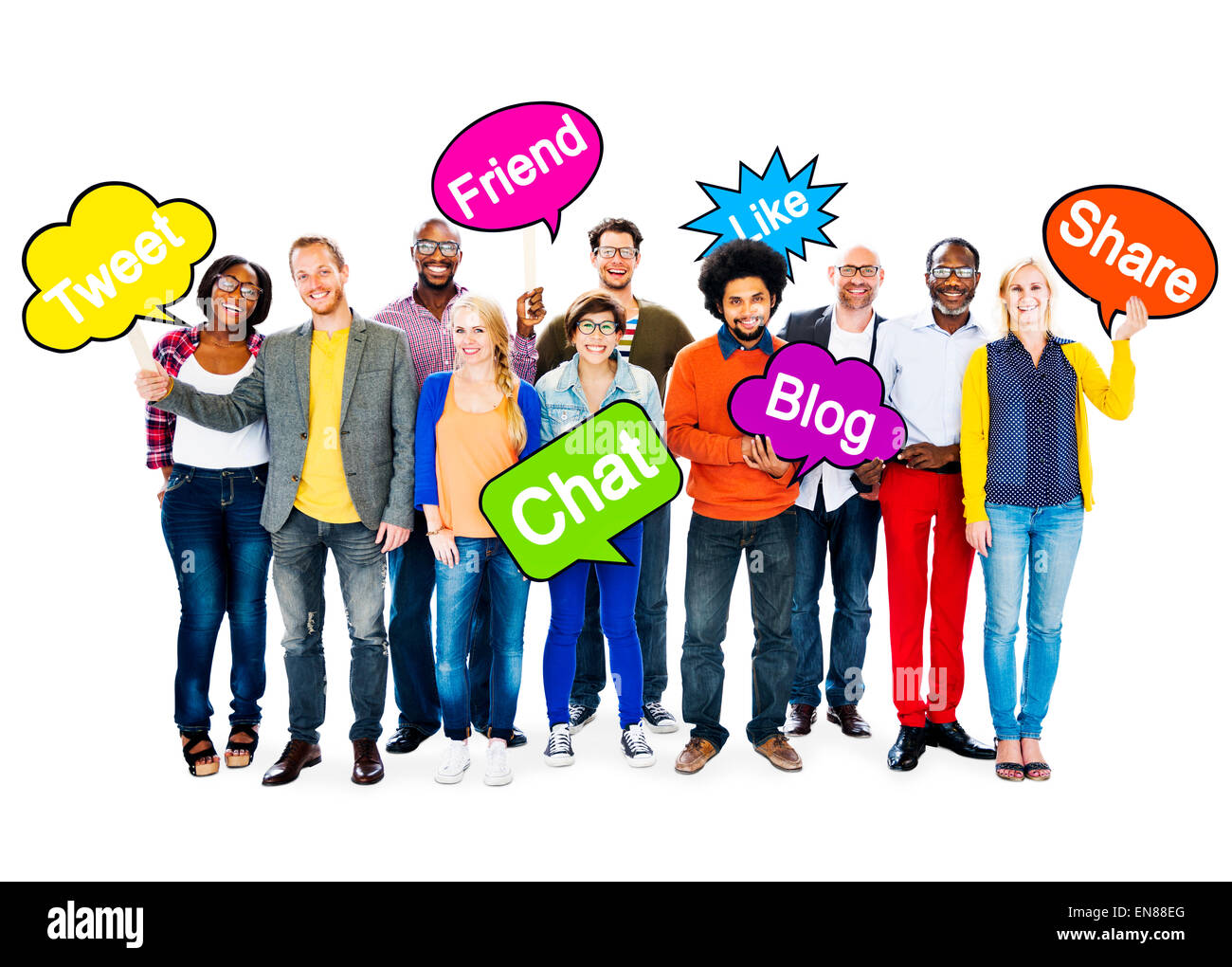 group-of-multi-ethnic-people-holding-speech-bubbles-with-words-related