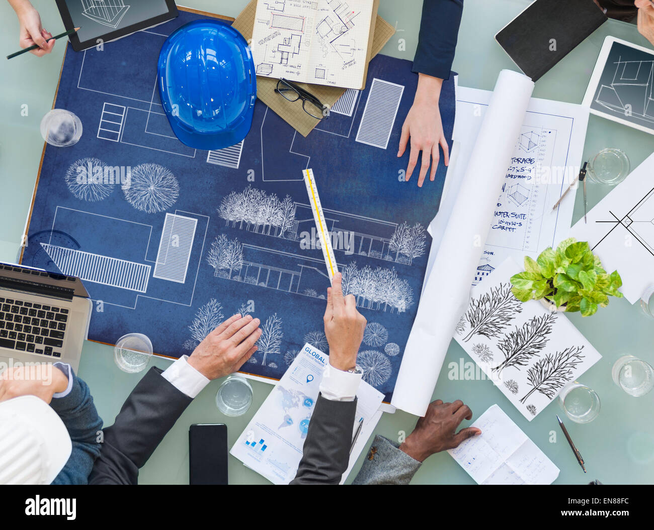 Group of Architects Planning Stock Photo - Alamy