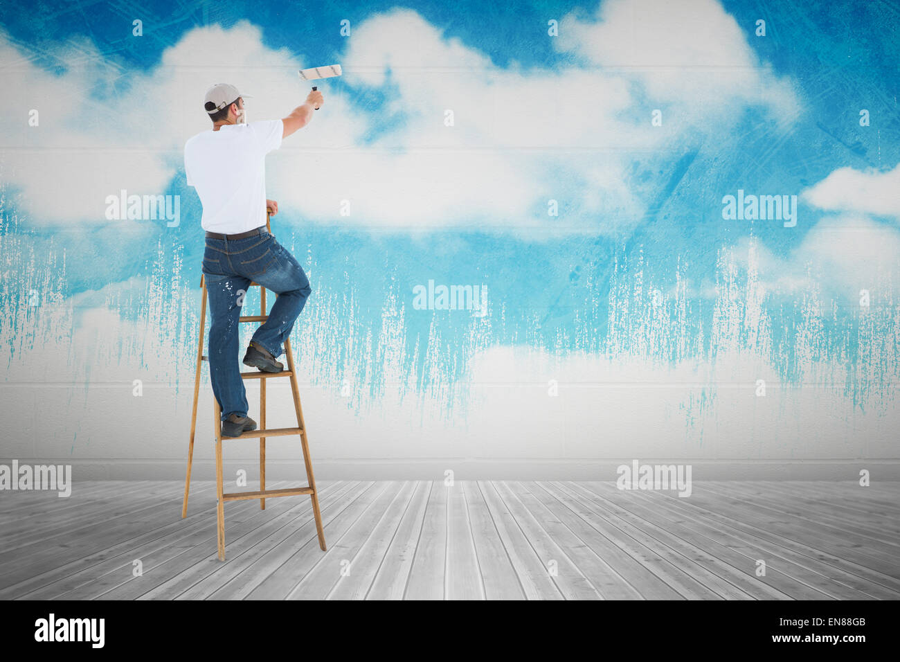 Man and nature painting hi-res stock photography and images - Alamy