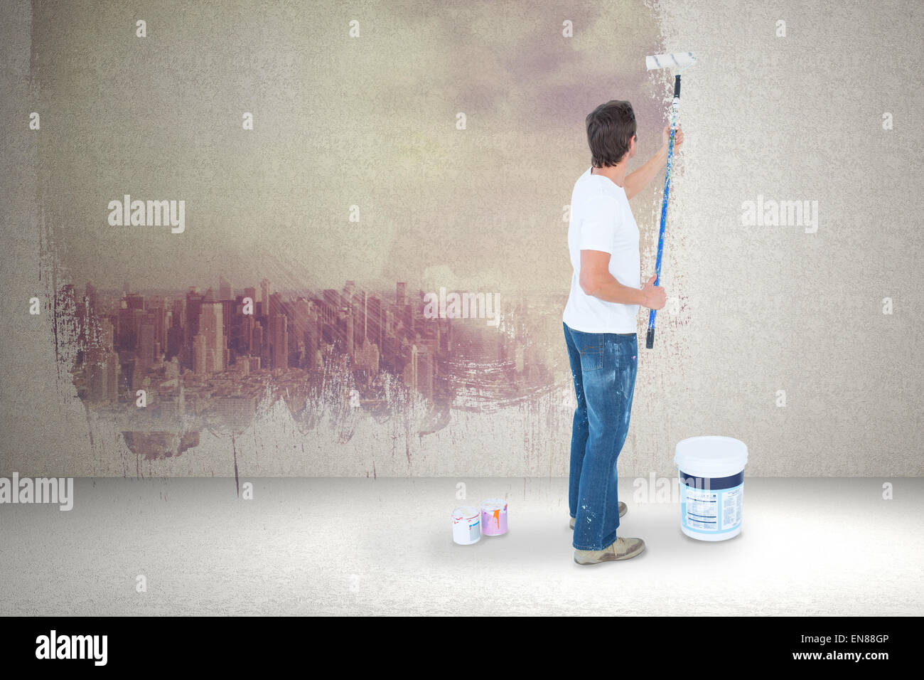 Painting of man with bucket hi-res stock photography and images - Alamy