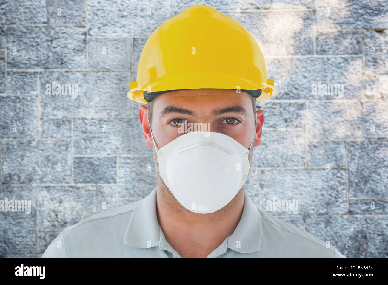 Composite image of manual worker Stock Photo