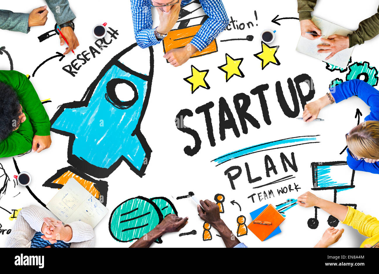 Start Up Business Launch Success People Meeting Concept Stock Photo - Alamy