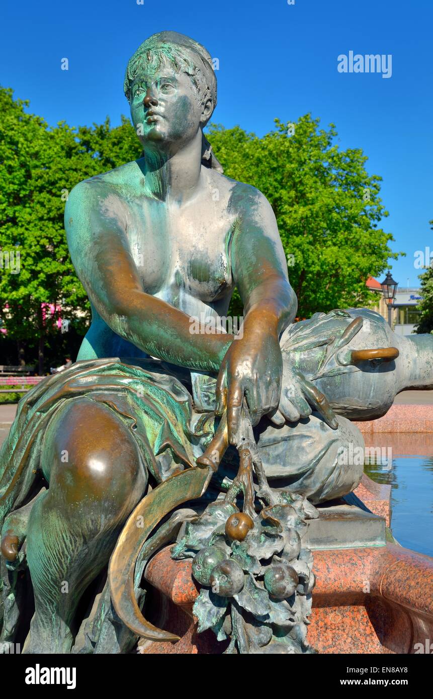 Neptune fountain in Berlin, Germany Stock Photo Alamy