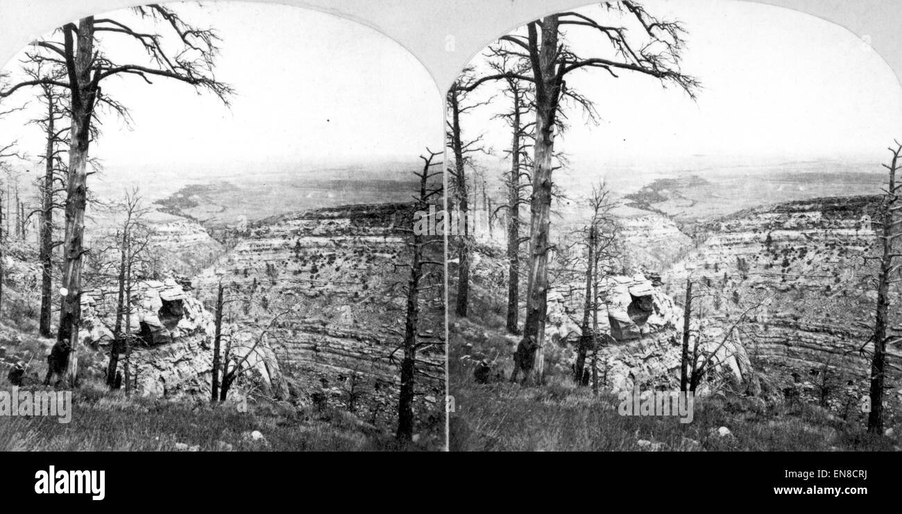 Box Elder Canyon, near Fort Fetterman, southeast of Glenrock Converse Stock Photo