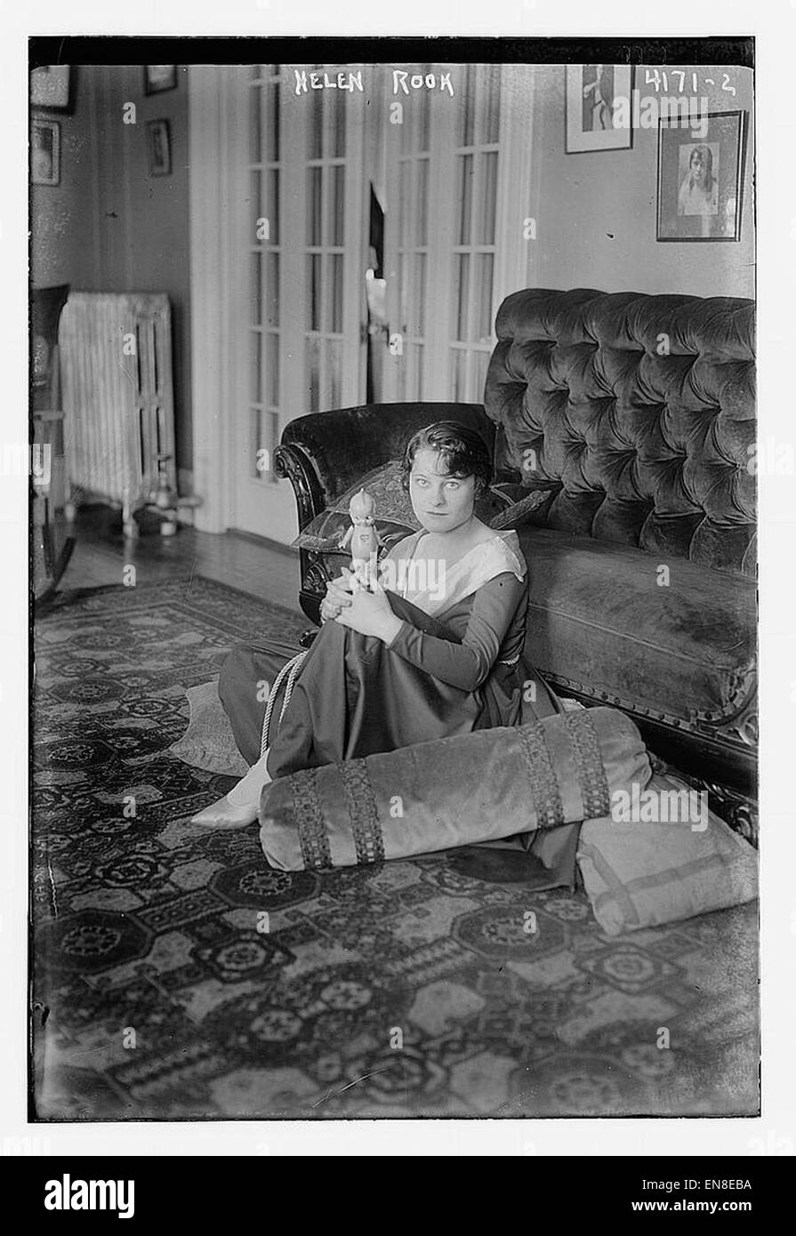 Helen Rook is depicted in this portrait, a representation of her ...