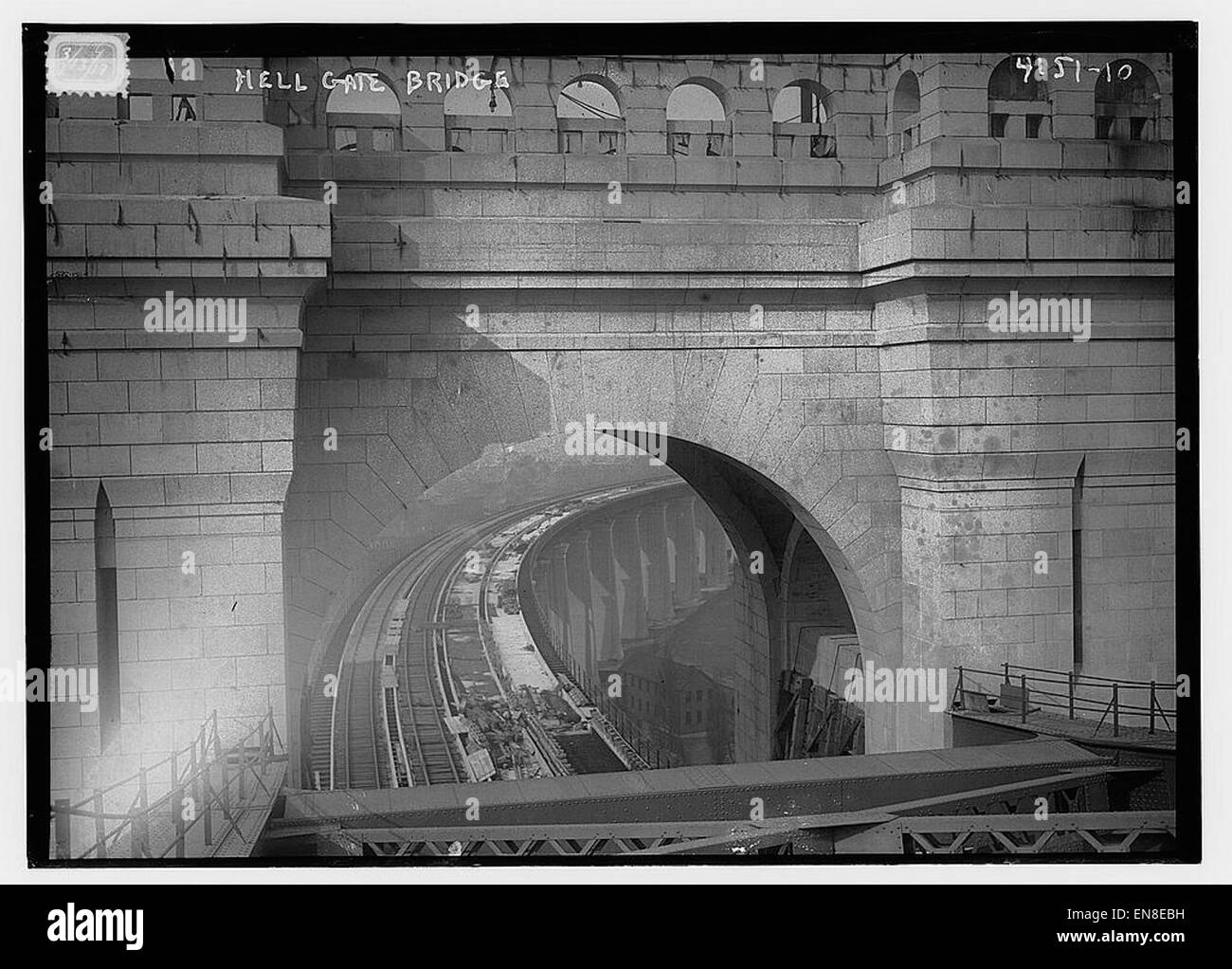 Hell Gate Bridge Stock Photo Alamy