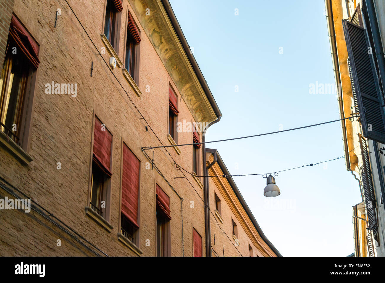 Ancient medieval house in the downtown of Ferrara Stock Photo Alamy
