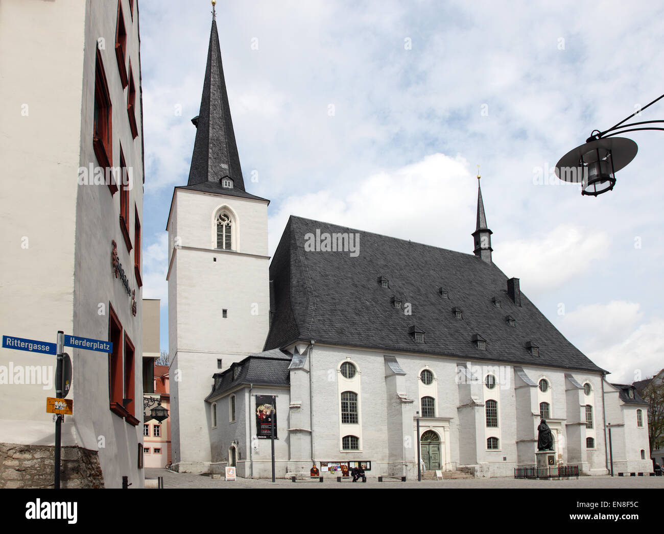 Church of St Peter and Paul, oldest landmark building in Weimar Stock Photo