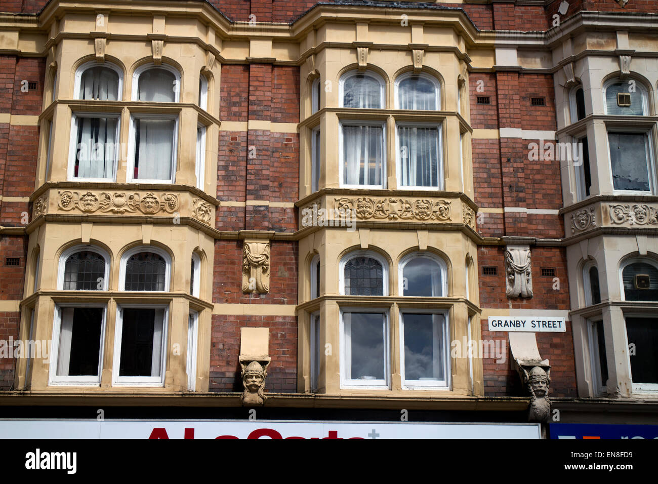 Buildings In Granby Street Leicester Leicestershire Uk Stock Photo