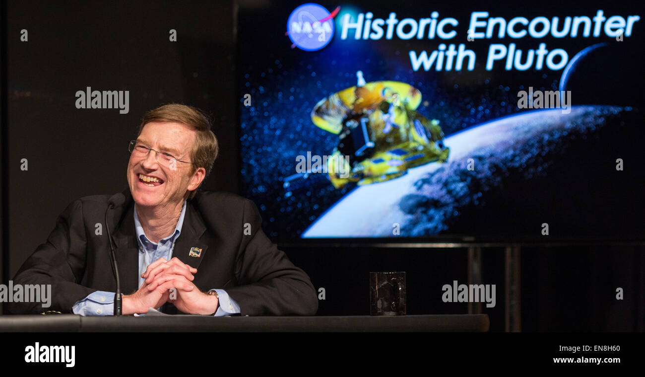 Hal Weaver, project scientist for NASA's New Horizons mission, provides ...