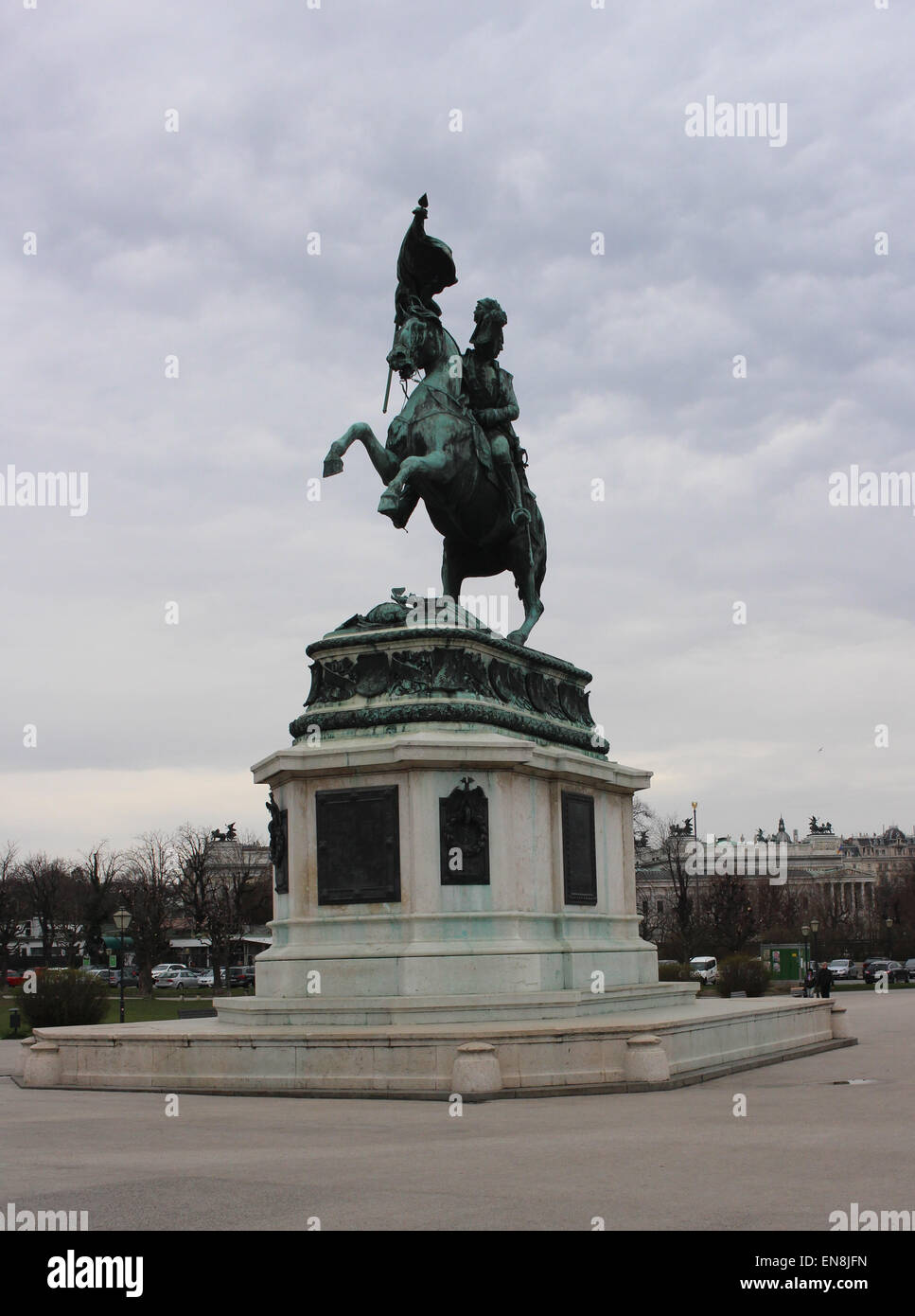 Statue Archduke Charles of Austria Hofburg Palace Stock Photo Alamy