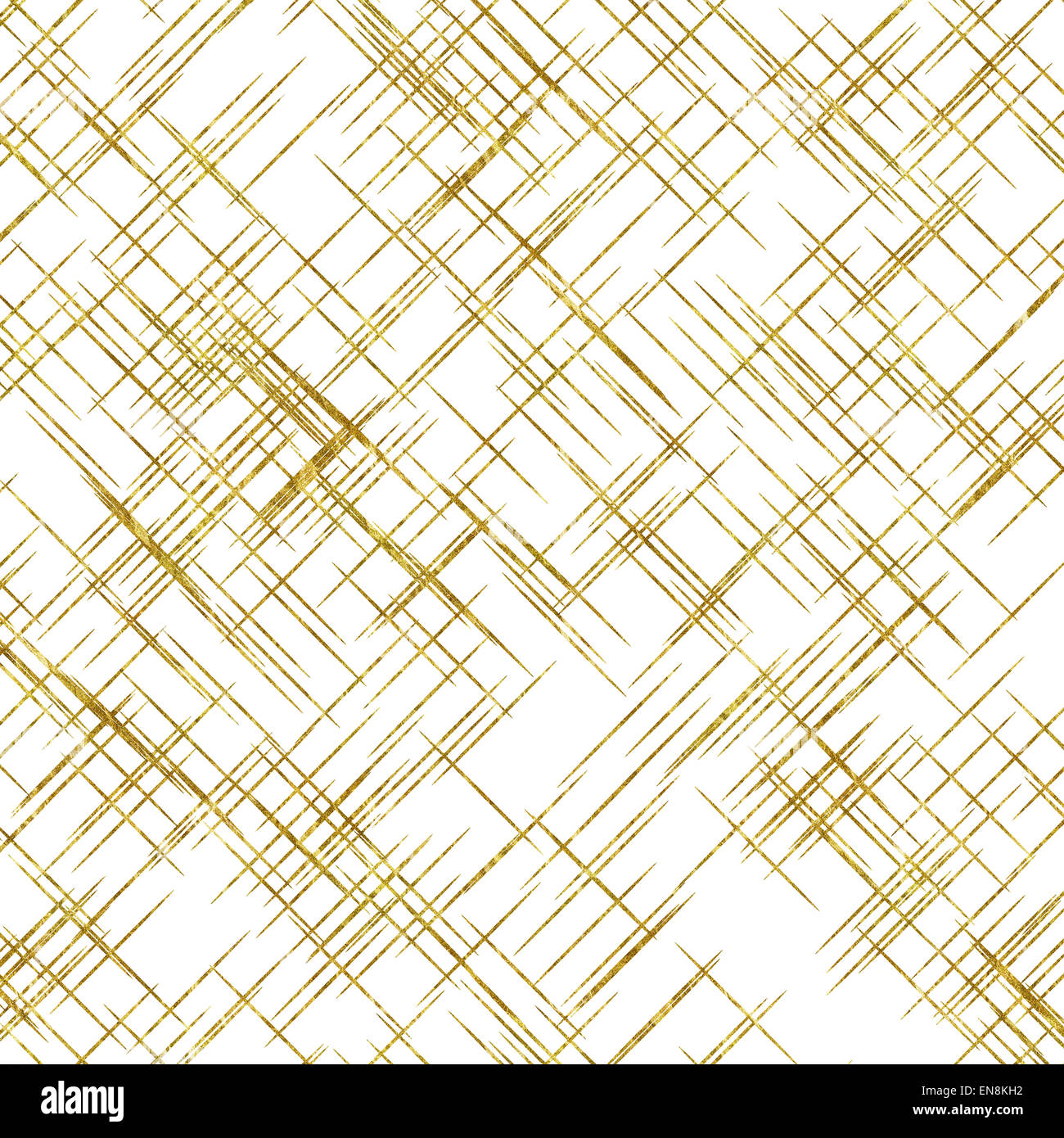 Gold Hatch Mark Lines Faux Foil Metallic Background Pattern Stock Photo