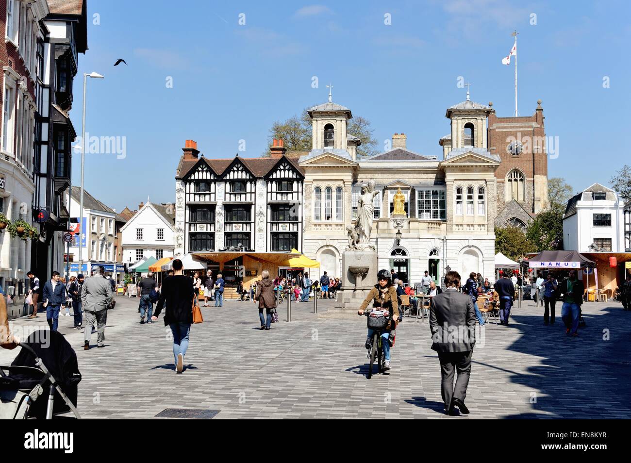 Market place at Kingston on Thames Surrey Stock Photo - Alamy