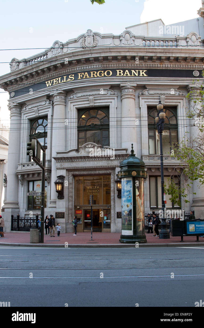 Wells Fargo Bank on Market Street and Grant Street in San Francisco,  California Stock Photo - Alamy