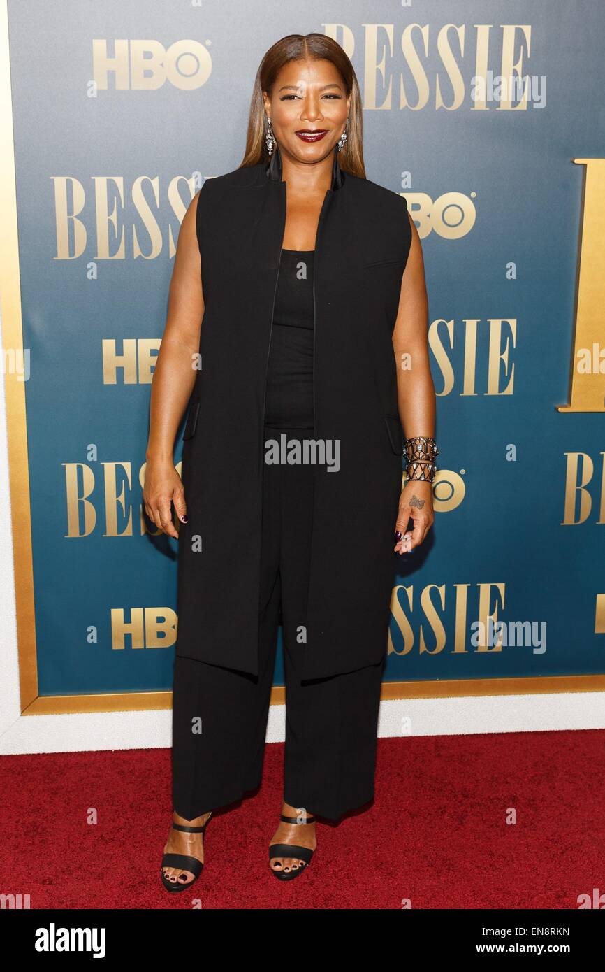 New York, NY, USA. 29th Apr, 2015. Queen Latifah at arrivals for HBO Premeire of BESSIE, Museum of Modern Art (MoMA), New York, NY April 29, 2015. Credit:  Jason Smith/Everett Collection/Alamy Live News Stock Photo