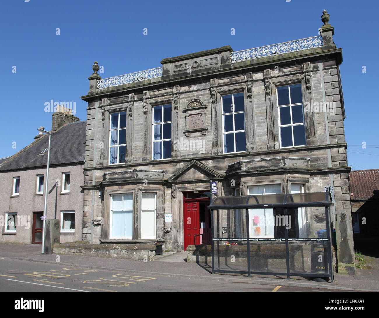 Freuchie Library in Lumsden Memorial Hall Freuchie Fife Scotland April