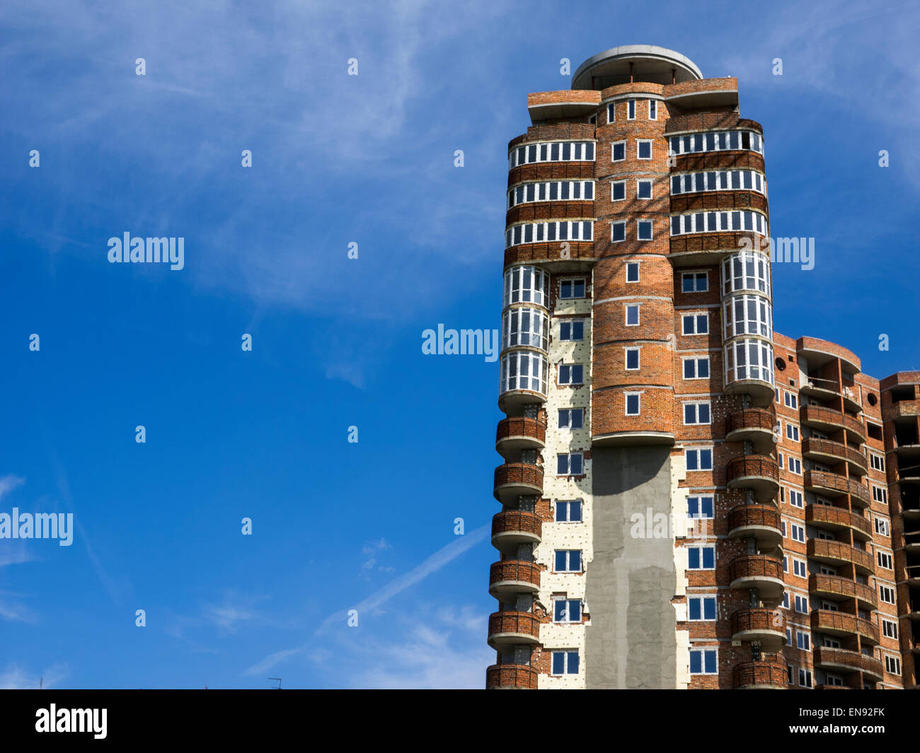 Thermal insulation of an apartment building panels made of polyurethane ...