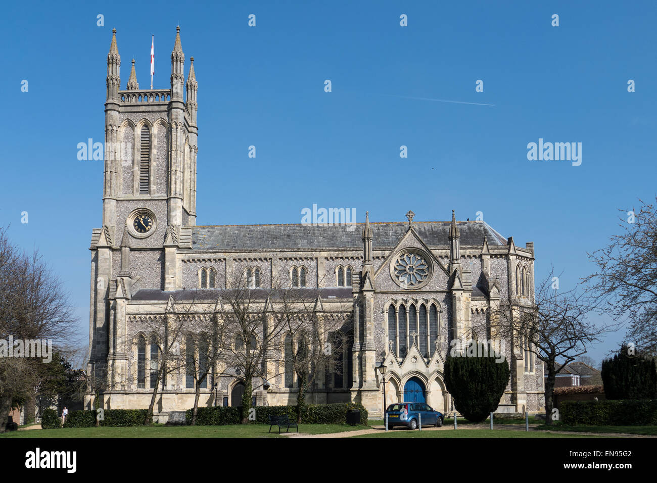 England, Hampshire, Andover, St.Mary's church Stock Photo