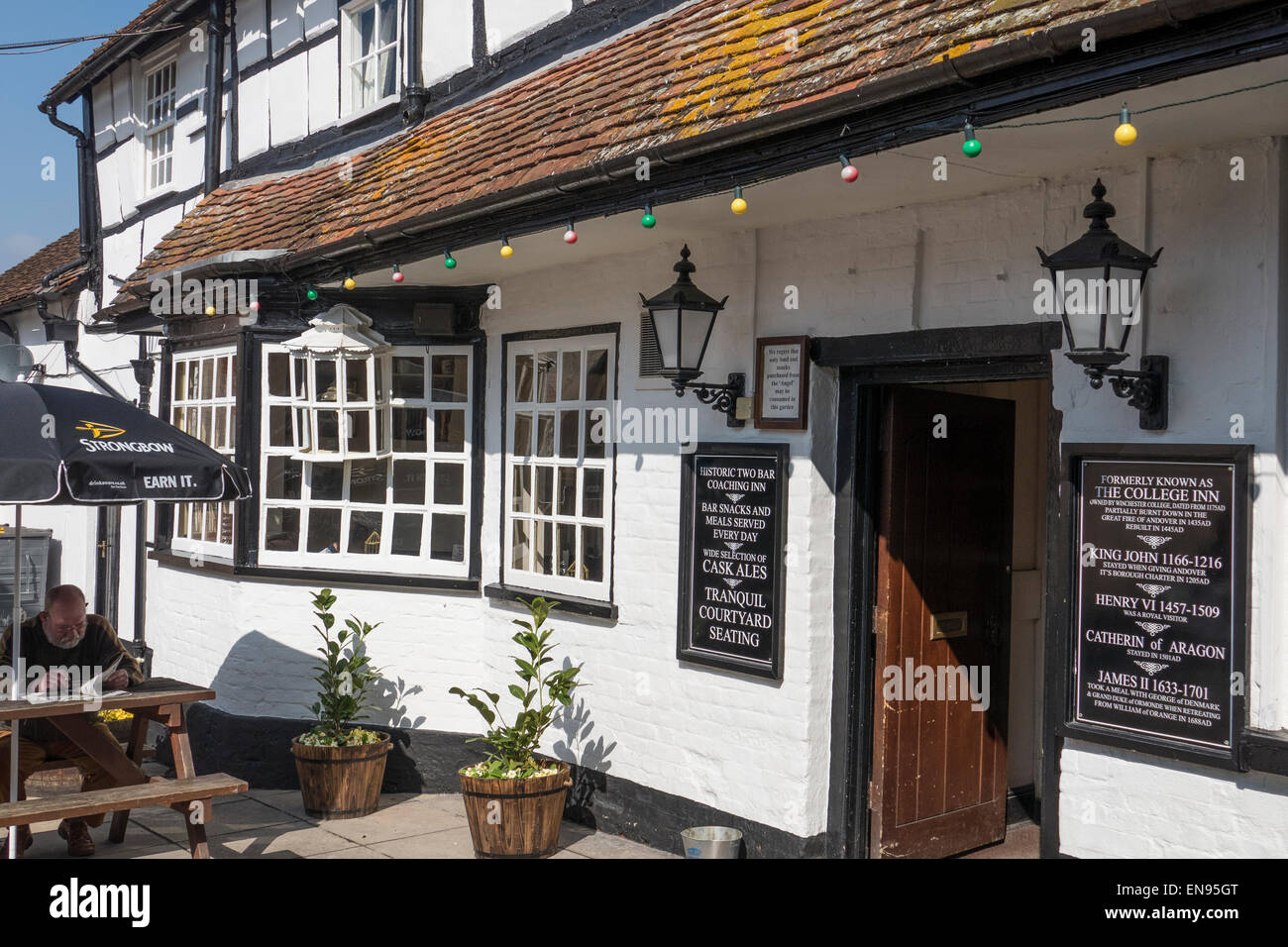 England, Hampshire, Andover, Angel Inn Stock Photo