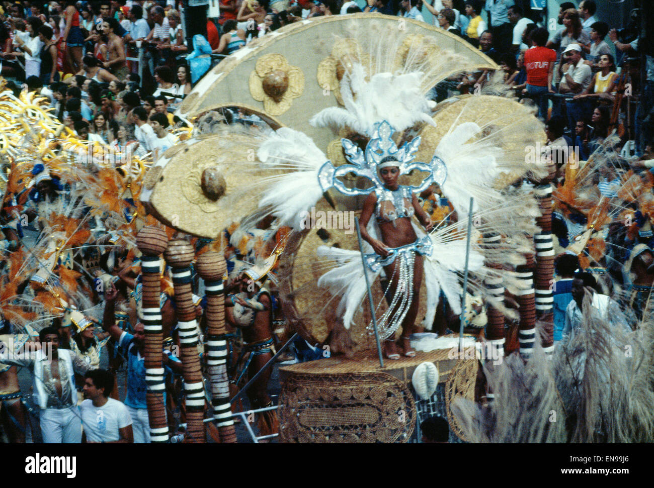 Brazil, Rio De Janeiro, night view of the carnival parade Stock Photo
