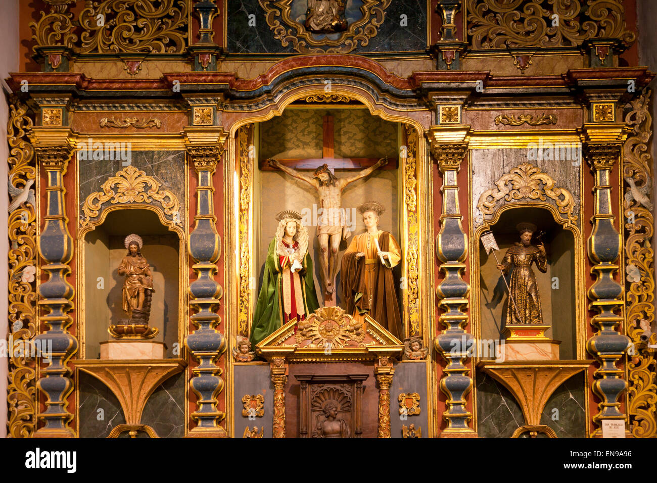 interior of the chapel Ermita  San Francisco in Puerto de la Cruz, Tenerife, Canary Islands, Spain, Europe Stock Photo