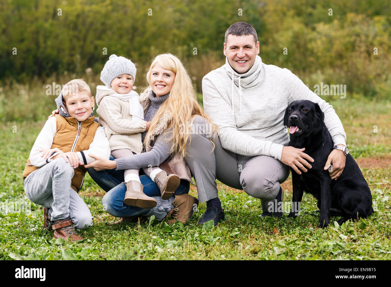 Happy family Stock Photo
